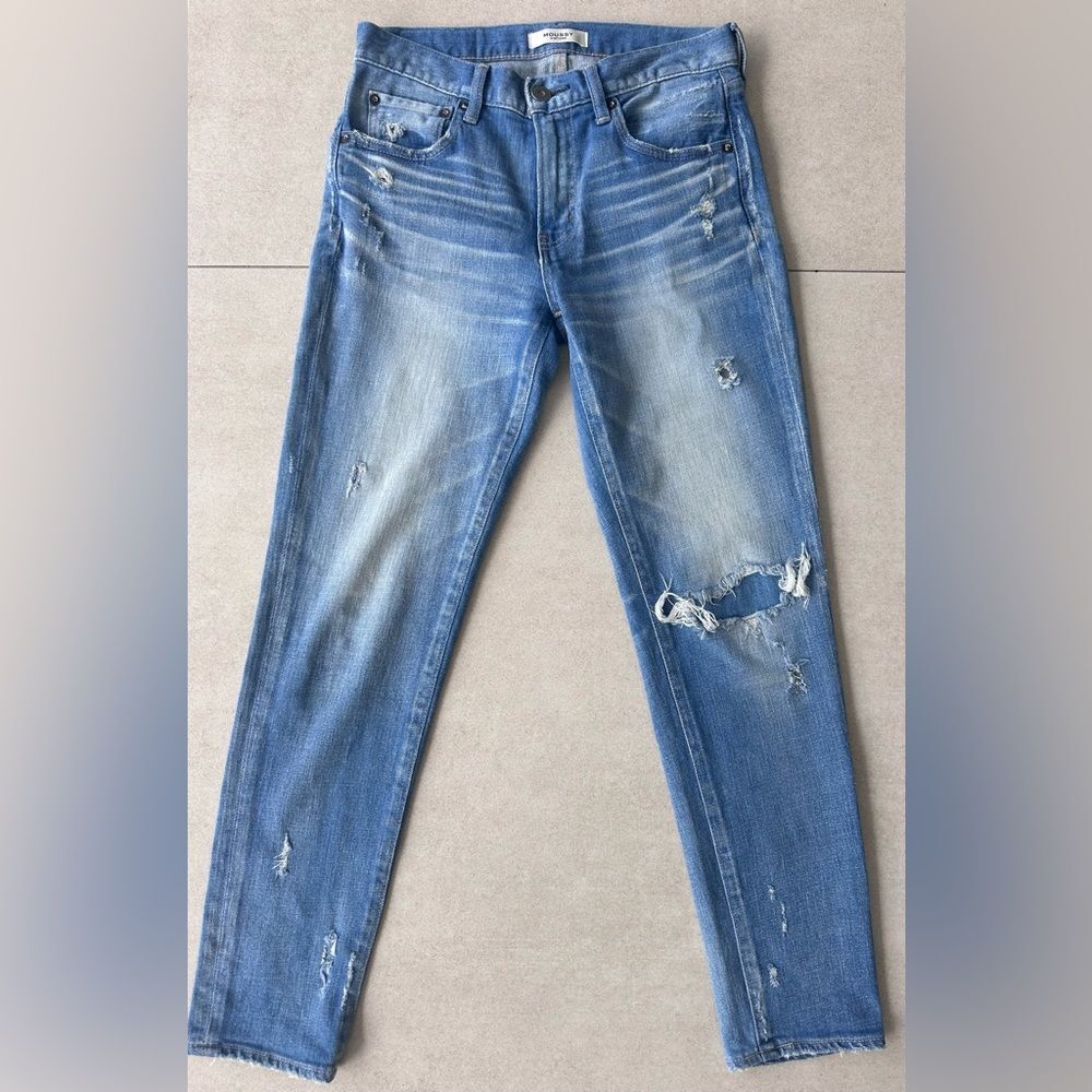 Moussy Vintage Lenwood Mid-Rise Cropped Skinny Distressed Jeans Size 26 - Picture 5 of 8
